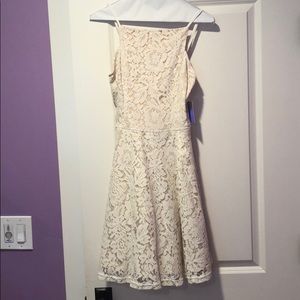 misguided halter floral lace dress